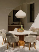 Wabi Sabi Nordic Fabric Pendant Light for Foyer Bedroom Restaurant Indoor Home Decor by Ljojo