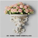 Ljojo™ Music Angel Resin Vase Wall Sticker Ornaments for Home Livingroom Wall Decoration