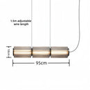 Nordic Cylindrical Glass LED Pendant Light | Luxury Minimalist Hanging Lamp for Home - Ljojo