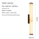 Modern Spanish Marble Wall Lamp Solid Copper Luxury LED Light for Living Room by Ljojo