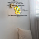 Ljojo LED Wall Light Fixture Kids Room Decor Glass Bedroom Lamp