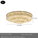 Large Crystal Ceiling Chandelier Classic Luxury Led Lampara Gold Round Ceiling Lights Home Decor Lustre Home Appliance by Ljojo