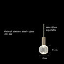 Modern Minimalist LED Glass Pipe Chandelier Pendant Light for Home Decor Restaurant Lobby by Ljojo