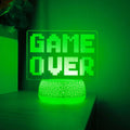 LED Desk Lamp - 3D Game Ending Night Light for Bedroom and Living Room by Ljojo