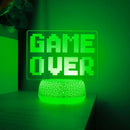 LED Desk Lamp - 3D Game Ending Night Light for Bedroom and Living Room by Ljojo