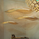 Nordic Wood Fish Bone Pendant Light for Living Room - Ljojo