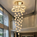 Ljojo LED Pendant Staircase Chandeliers for Modern Living Room Lighting