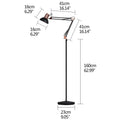 Nordic Foldable LED Floor Lamp Adjustable Corner Light - for Living Room & Bedroom by Ljojo