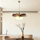 Rattan Glass Ceiling Chandelier Modern Boho Chic Lighting by Ljojo