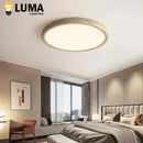 Wabi Sabi Yellow Travertine Ceiling Lamp | Natural Stone Circular Light for Living Room | Ljojo