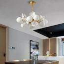 Luxury Ginkgo Leaf Circle LED Chandelier by Ljojo - French Designer Pendant Light Fixture