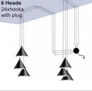Ljojo Modern Geometric Pendant Light with Long Wire Design - LED Suspension Ligh