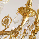 French Empire Copper Crystal Chandelier | Large Luxury Hanging Pendant Light by Ljojo