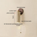 Ljojo LED Wall Lamp Sconce Rotate Iron Canopy Stone Bathroom Mirror Light