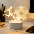 3D Football Night Light - Desktop Decor, Sports Enthusiast Gift - Ljojo