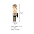 Ljojo Marble Copper Wall Light for Foyer, Villa, Aisle, Bedroom - E14 Bulb Sconce