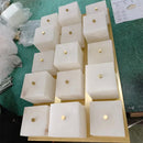 Ljojo Marble Alabaster Ceiling Lamp: Modern, Simple, All-Copper for Living Room, Bedroom, Study, Dining Room