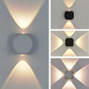 Ljojo LED Wall Lamp: Modern, Waterproof, Indoor/Outdoor, Up Down, Nordic, Aluminum, White/Black.