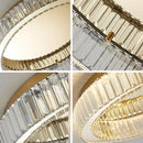 Ljojo Crystal Ceiling Lamp Ring Chandelier Modern Living Room Bedroom Lighting Fixtures