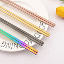 Ljojo 12Pcs Luxury Korean Stainless Steel Tableware Set