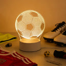 LED 3D Football Theme Table Lamp for Sports Enthusiasts - Creative Bedroom Night Light