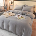 Ljojo 2024 Luxury Cotton Thickened Solid Color Four-Piece Set