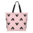 Ljojo Mickey Mouse Head Shoulder Bag - Large Capacity Stylish Women's Shopping Bag