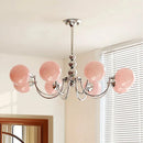 Medieval Vintage Pink Glass Ball Led Pendant Lights by Ljojo