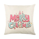 Christmas Party Pillowcase with Santa Claus & Snowman Print for Home Decoration by Ljojo.