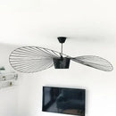 Nordic Straw Hat Pendant Lights LED Chandelier Fabric Hanging Lamps for Home Decoration by Ljojo