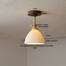 Ljojo LED Glass Ceiling Lamp Modern Yellow Lighting for Home Restaurant Hallway