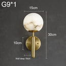 Ljojo Marble Copper Planet Wall Lamp for Bedroom and Living Room Decor
