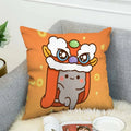 Ljojo Mochi Cat Luxury Cushion Cover Set for Sofa and Bed