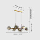 Ljojo LED Glass Pendant Light: Minimalist Nordic Design for Living Room and Bedroom