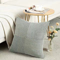 Corduroy Boho Throw Pillow Covers 18x18 Inch for Home Decor - Ljojo