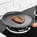 Ljojo 3-Layer Non-Stick Frying Pan for Eggs, Steak, Pancakes - Versatile Kitchen Cookware