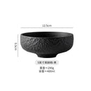 Ljojo Matte Ceramic Stone Patterned Soup Bowl Set for Molecular Cuisine Restaurant