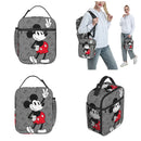 Ljojo Mickey Mouse Insulated Lunch Bag - Cute & Portable Thermal Cooler Box