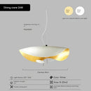 Nordic Style Black Gold Leaf Chandelier Pendant Light for Living Room by Ljojo