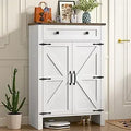 Ljojo™ 5-Tier Wooden Shoe Storage Cabinet with Adjustable Shelves and Drawer