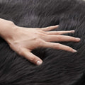 Ljojo Long Plush Fur Rug for Living Room, Bedroom - Luxurious Artificial Sheepskin Carpet