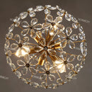 Crystal Chandelier Pendant Light American Retro Bedroom Hanging Lamp by Ljojo