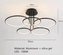 Nordic Minimalist Gold Ring LED Ceiling Light Fixture for Restaurant Bedroom Living Room by Ljojo
