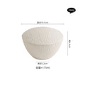 Ljojo Matte Ceramic Bowl with Lid for Soup, Steamed Egg, Dessert & Snack Bowls