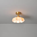 Ljojo Milky Glass LED Ceiling Lamp Modern Lighting for Home Indoor Living Room