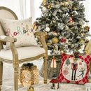 Christmas Nutcracker Decoration Pillowcase Set - Ljojo Branded Festive Tree Printed Cushion Suite