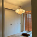 French Style Medieval Fabric Chandelier Pendant Lighting Solid Wood Hanging Lamp Ljojo