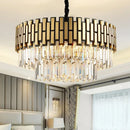 Ljojo Modern Luxury Crystal Ceiling Chandelier Light Fixture Living Room Pendant Lamp