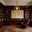 American All-copper LED Pendant Chandelier for Hotel Villa, Classical Art Lighting by Ljojo