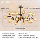 Nordic Glass Ball Light Led Ceiling Chandelier Indoor Lighting Fixture Ljojo